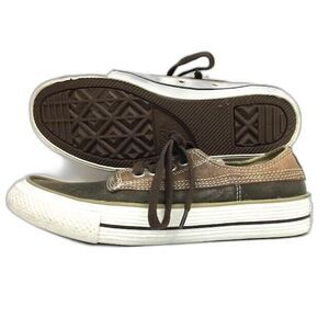Converse All-Star OX - Men's 5/Women's 7- Brown Duck Leather Low Shoes - 118992